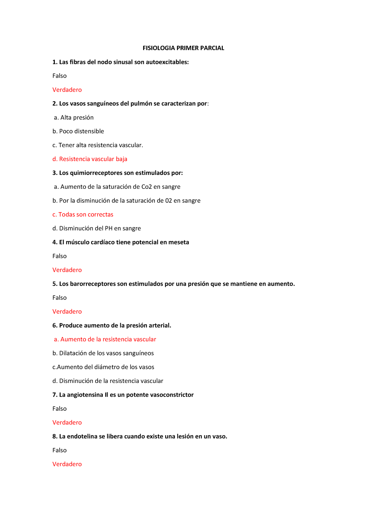 Preguntas Examen Fisiología 1 Respondido - FISIOLOGIA PRIMER PARCIAL ...