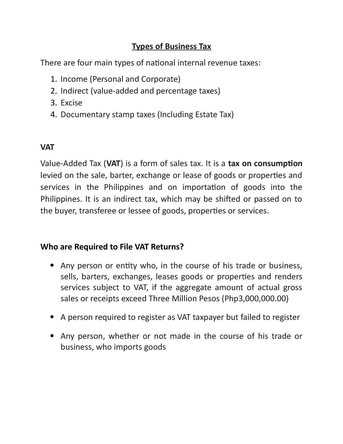 vat-uxrjtxtxcjt-types-of-business-tax-there-are-four-main-types-of