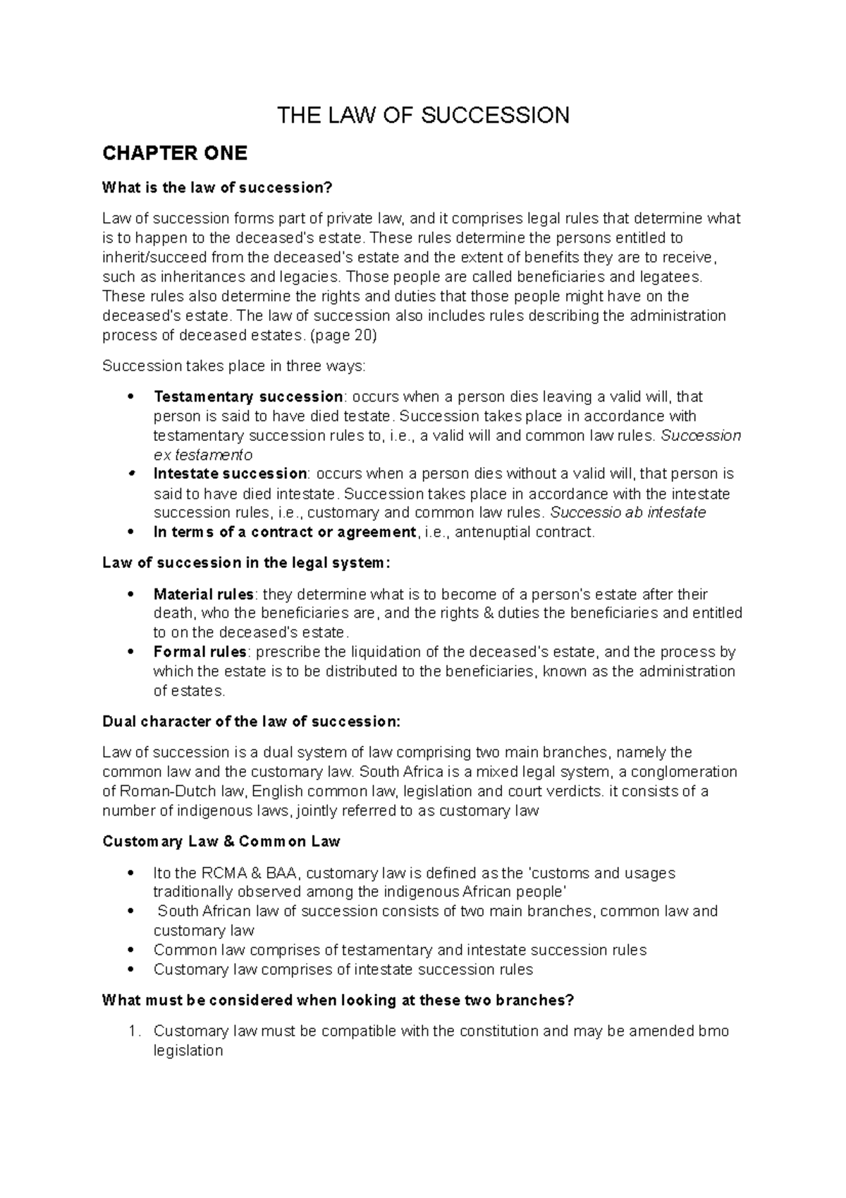 law-of-succession-vbnm-the-law-of-succession-chapter-one-what-is