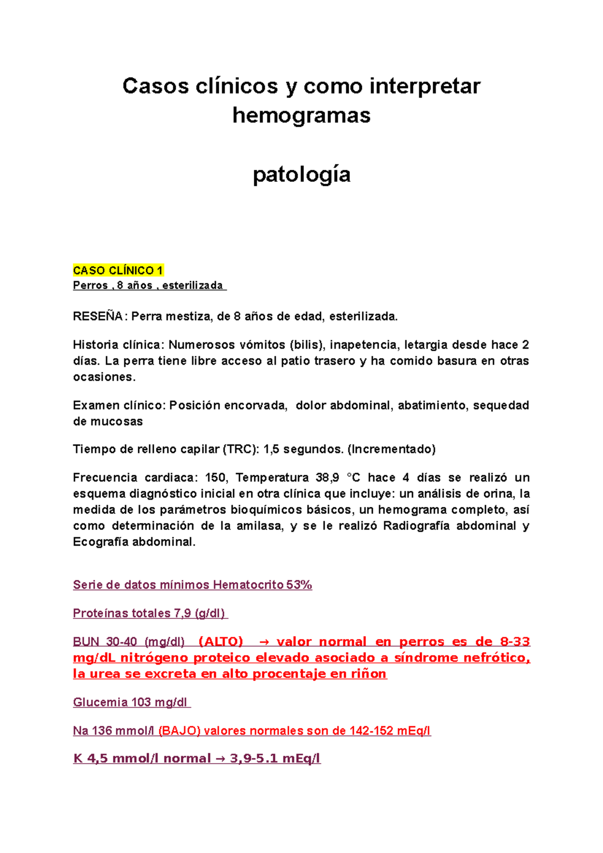 Hemograma Como Interpretar - Casos Clínicos Y Como Interpretar ...