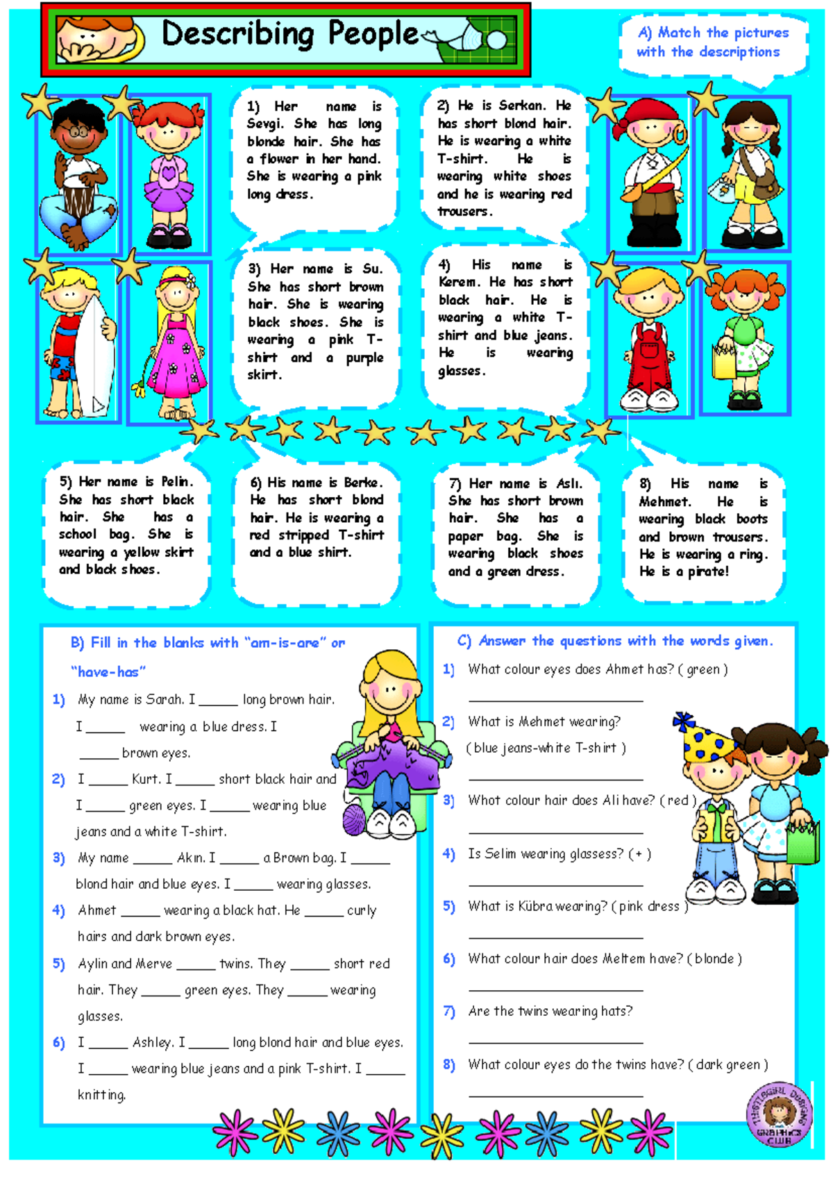 14735 describing people - Describing People Her name is Sevgi. She has ...