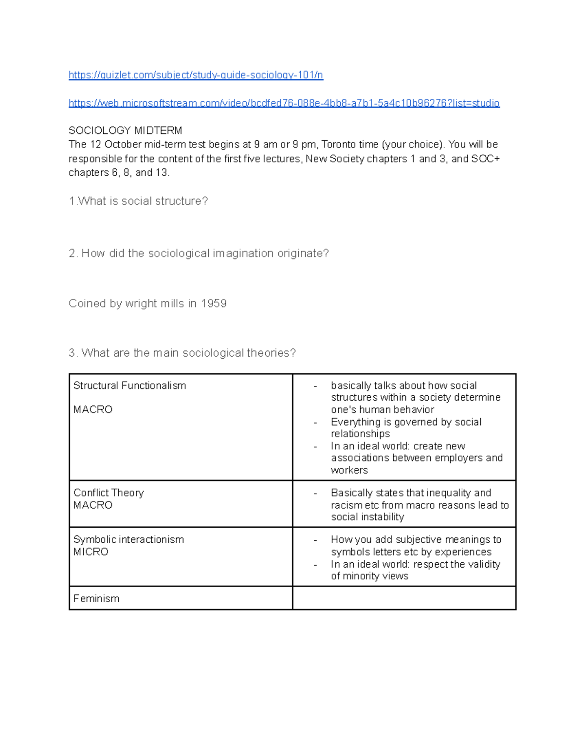 practice questions quizlet/subject/studyguidesociology101/n Studocu