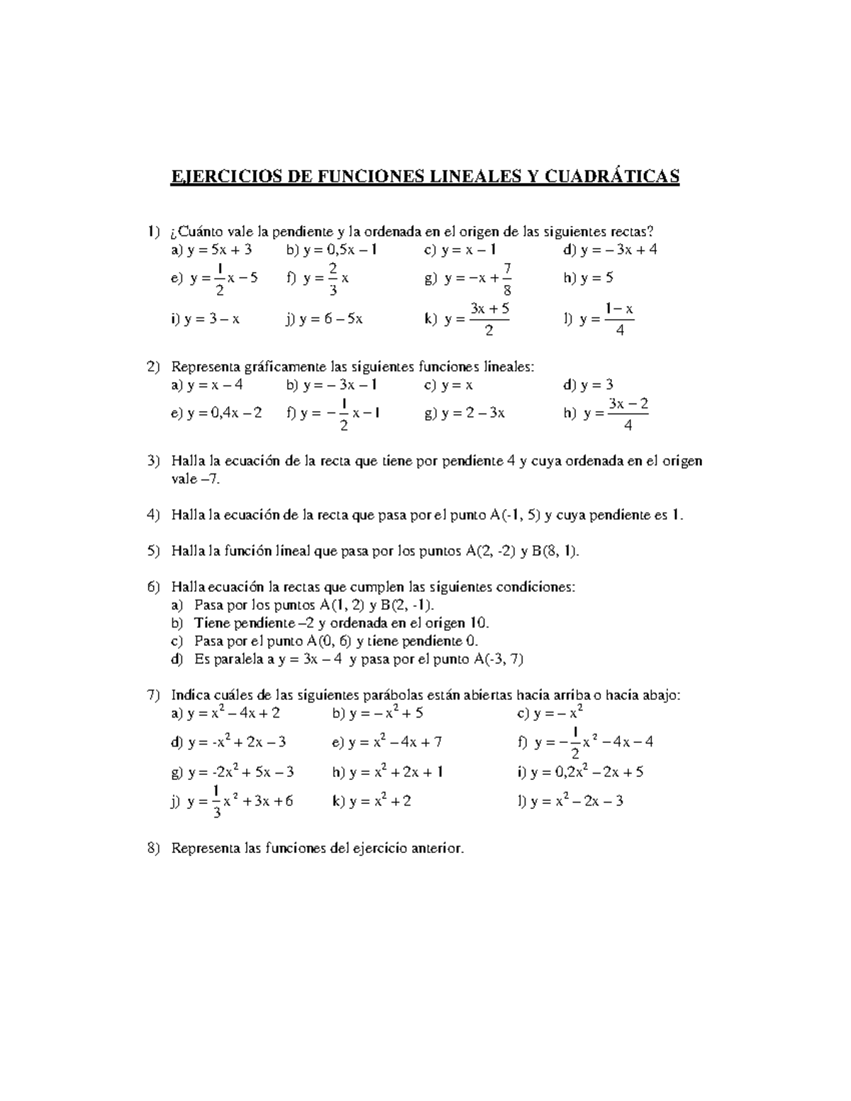 05147-ejercicios-de-funciones-lineales-y-cuadr-ticas-1-cu-nto-vale