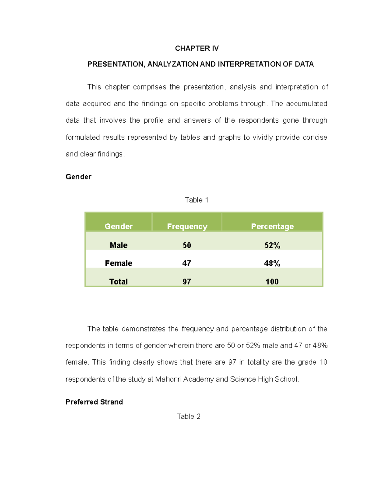 Chapter 4finalllll-1 - CHAPTER IV PRESENTATION, ANALYZATION AND ...