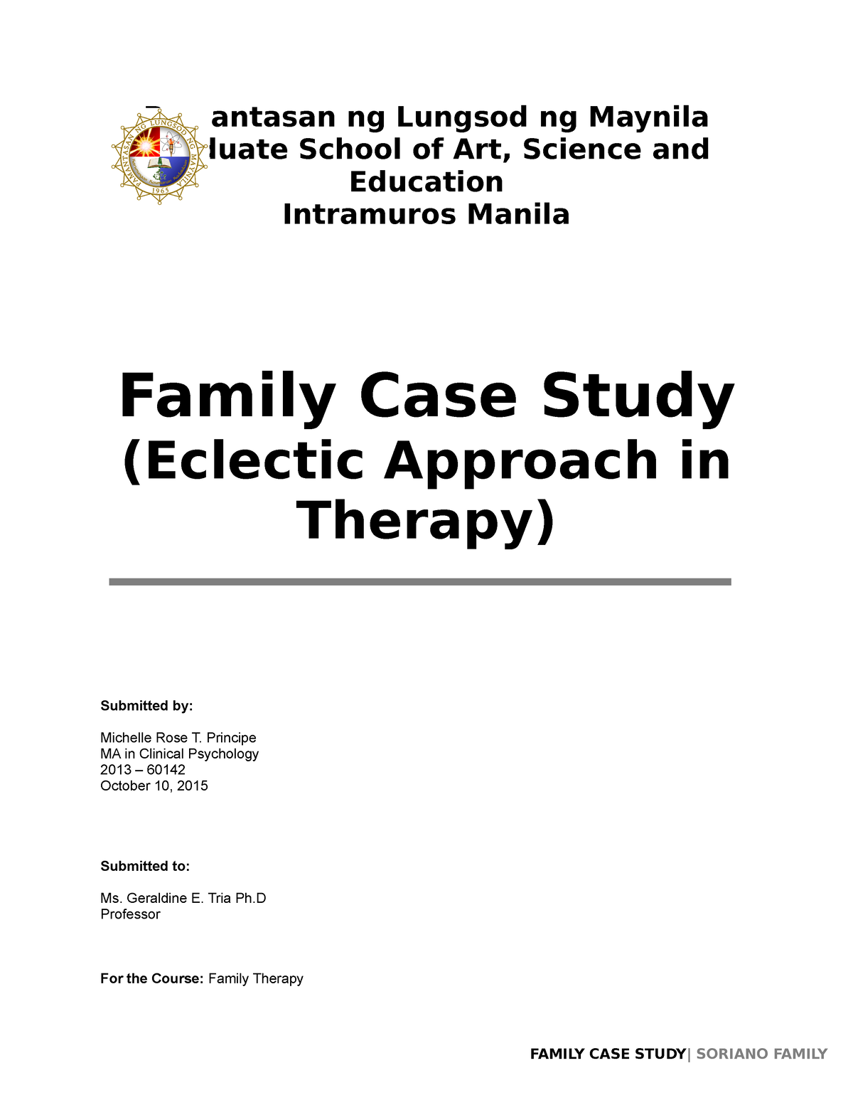 what is the definition of family case study