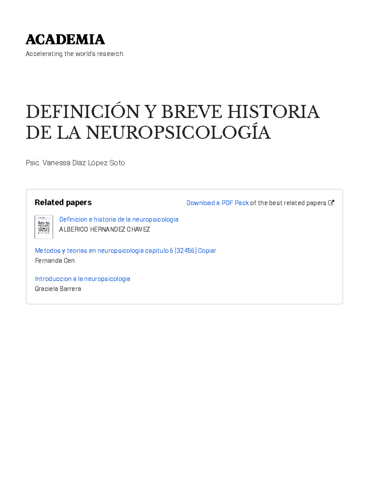 Definicion E Historia De La Neuropsicologia-with-cover-page-v2 ...