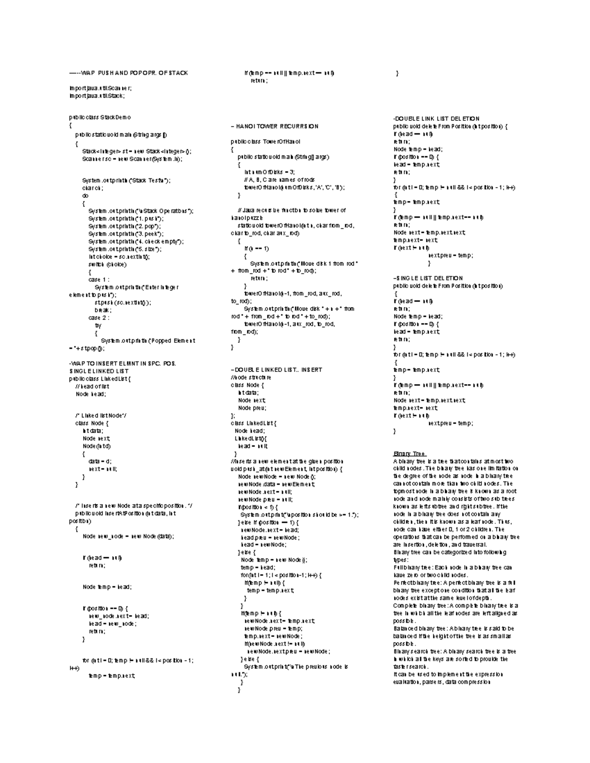 Co - dfasd - —-WAP PUSH AND POP OPR. OF STACK import java.util; import ...
