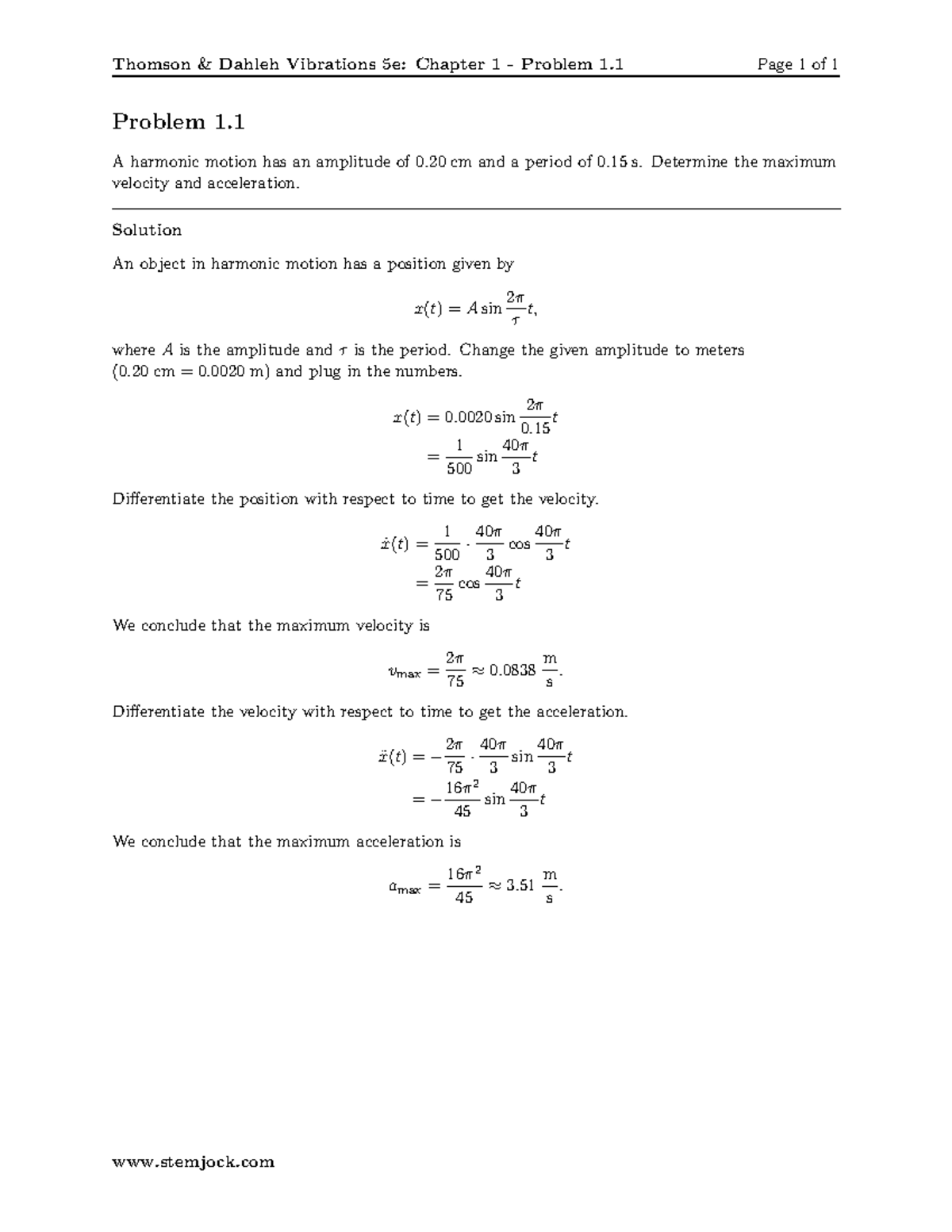 Thomson Vib 5ech1p01 - Maybe we can get together for vibration ...