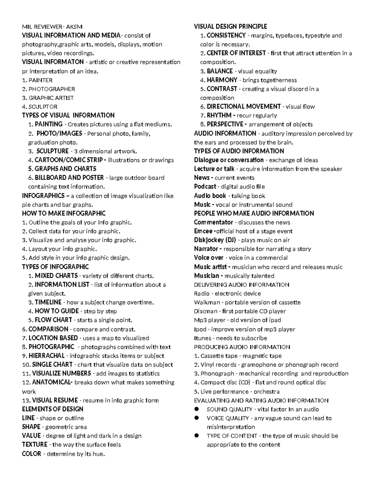 MIL Reviewer - MIL REVIEWER- AKSM VISUAL INFORMATION AND MEDIA- consist ...