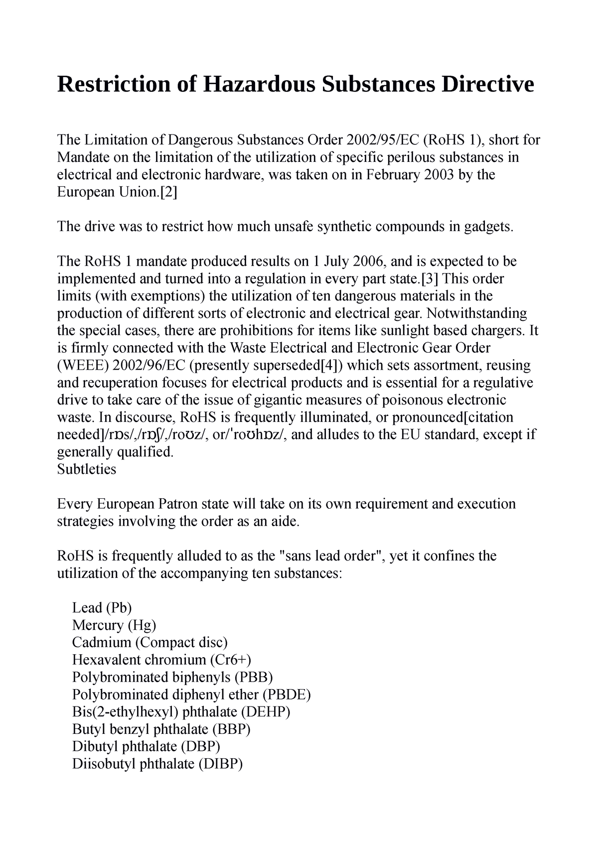 Restriction Of Hazardous Substances Directive 2 The Drive Was To   Thumb 1200 1698 