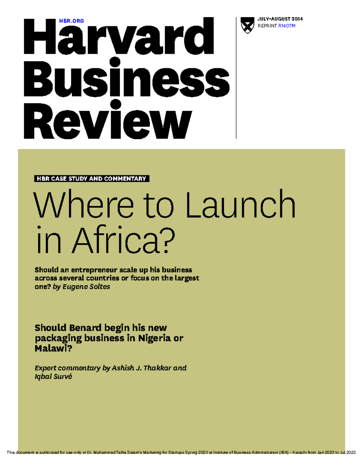 Sess07-08 - Rading-HBR-Launchin Africa-mfs - HBR JULY–AUGUST 2014 ...