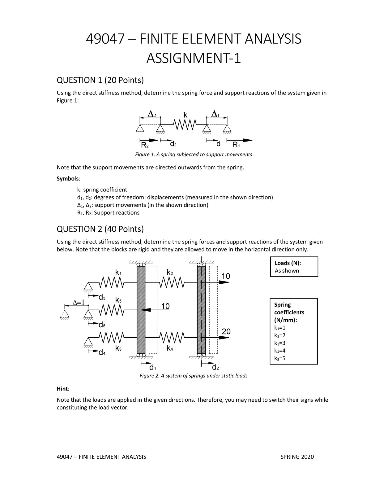 49047-fea-assignment-1-question-1-20-points-using-the-direct