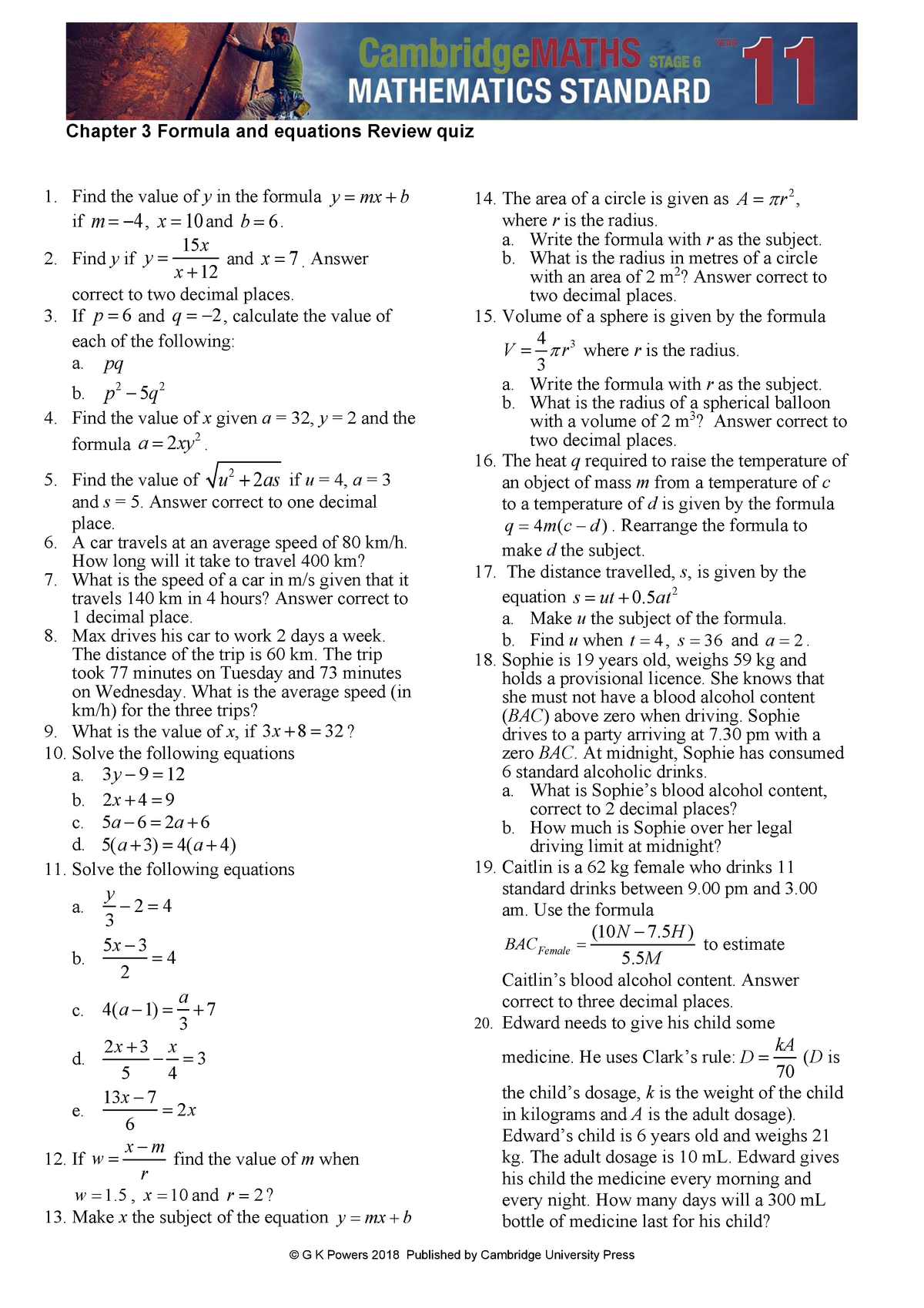 Chapter 3 Revision - Please Read - HSBH3009 - USyd - Studocu