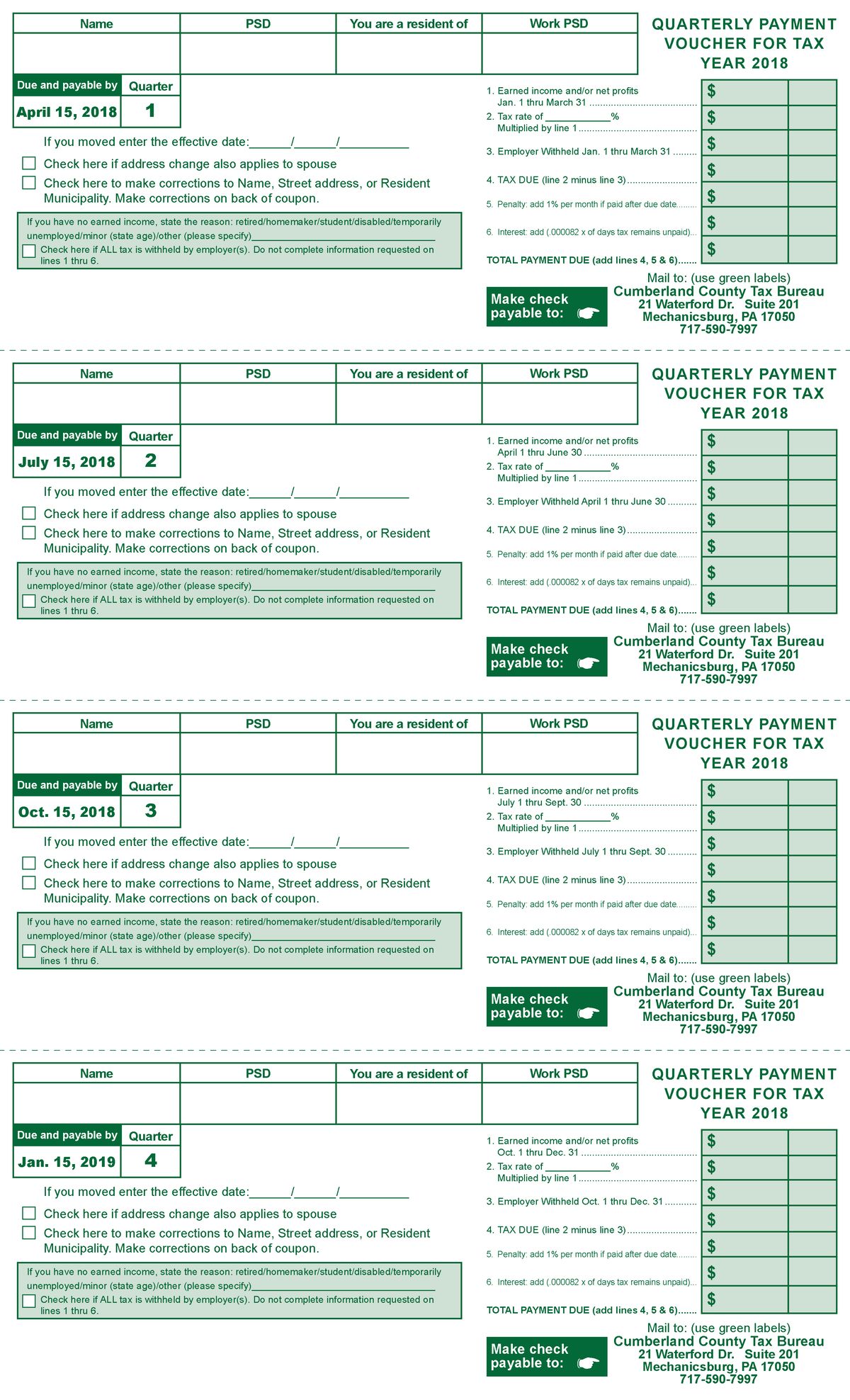 17 9553 CCTB Quarterly Payment Voucher Final Due and payable by Due