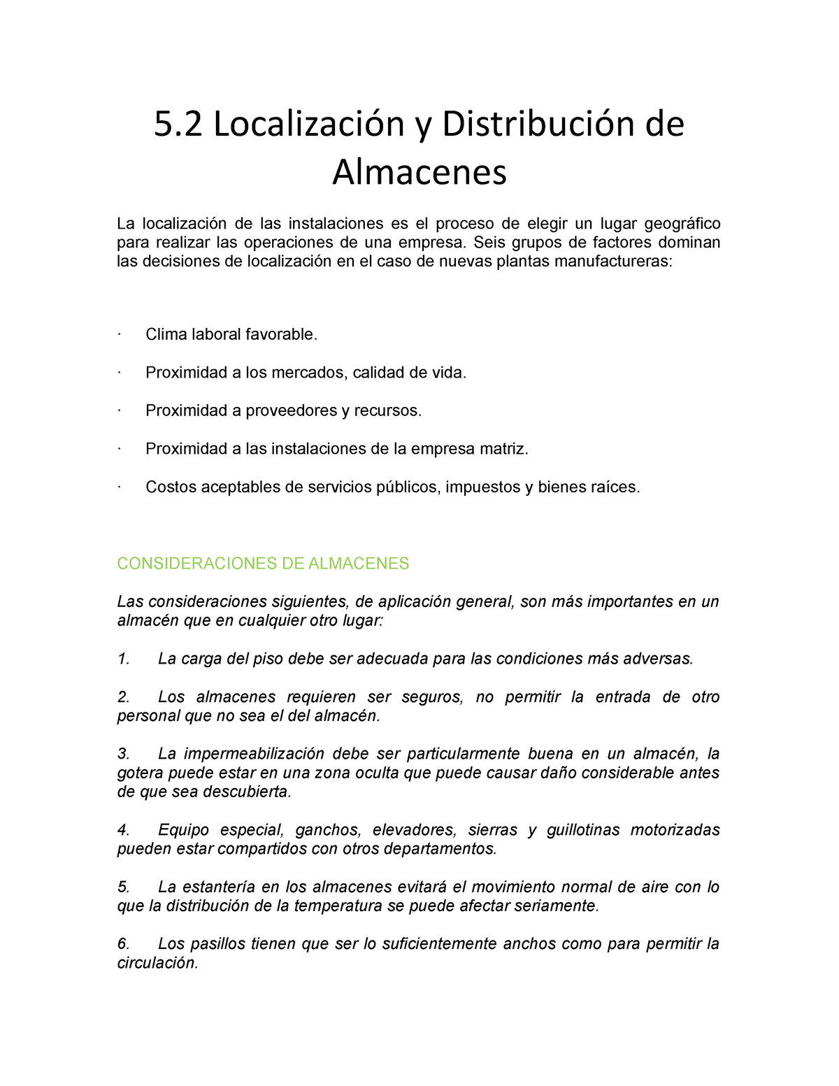 5.2 Localizacion Y Distribucion - 5 Localización Y Distribución De ...