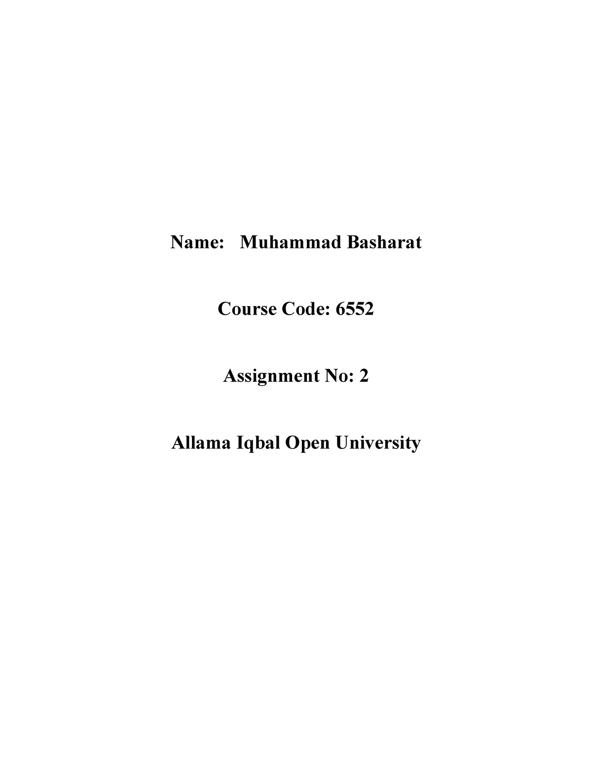 solved assignment 2 code 6552