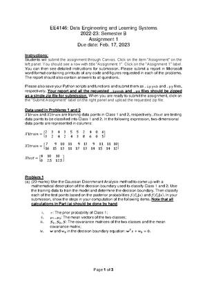 2021 EE4015 Ass03 Sol - EE4015 Digital Signal Processing Semester A ...