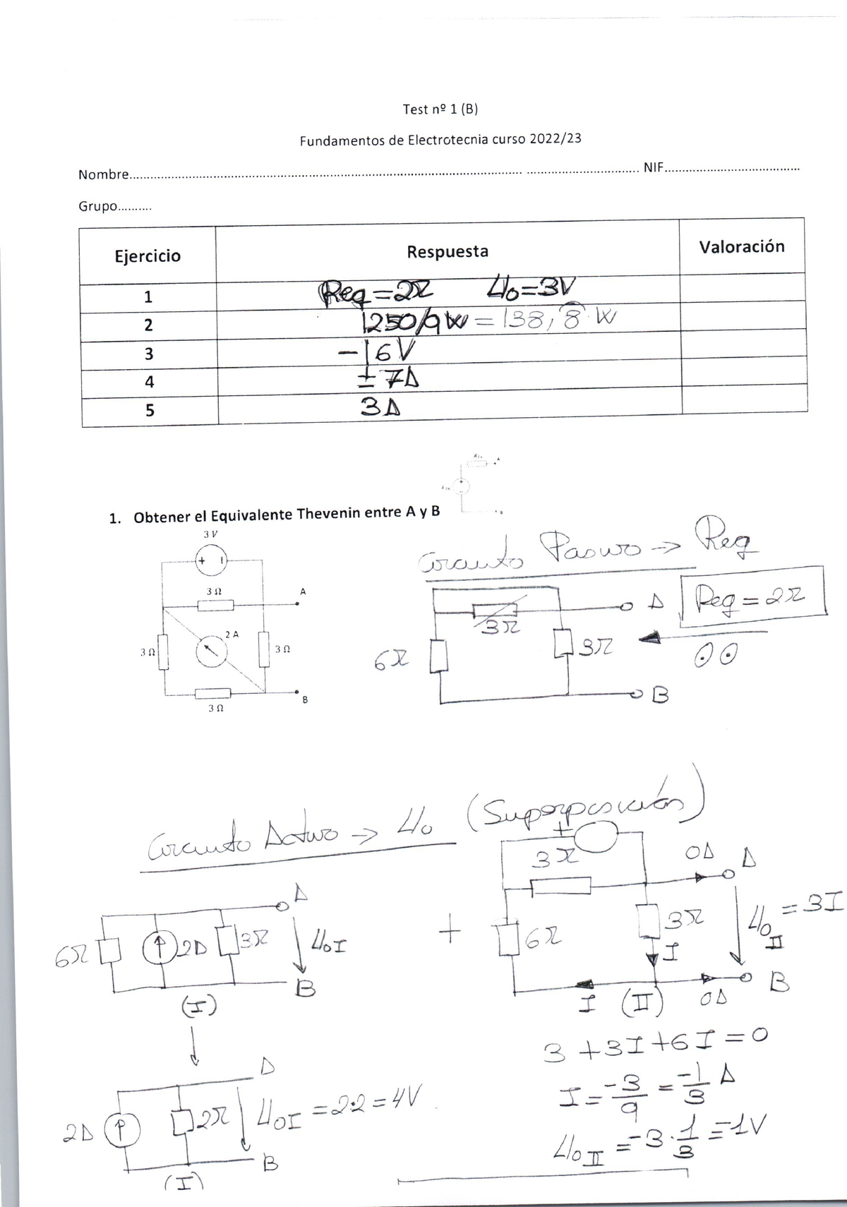 Test B Solucion - Test 1 - Fundamentos De Electronica - Studocu