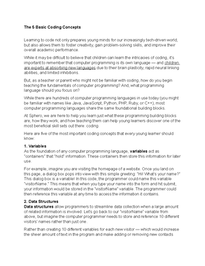 Computer Programming - Environment - What are the basic fundamental ...