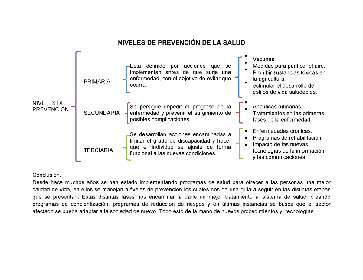 Niveles De Prevencion De La Salud - NIVELES DE PREVENCIÓN DE LA SALUD ...