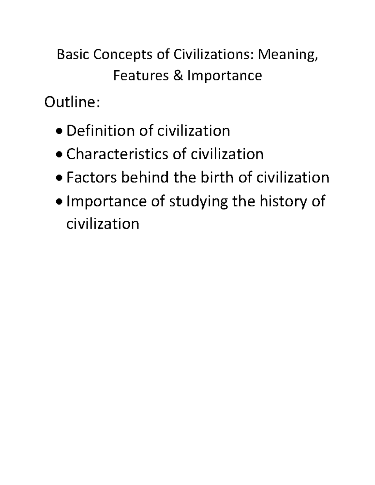 essay definition of civilization