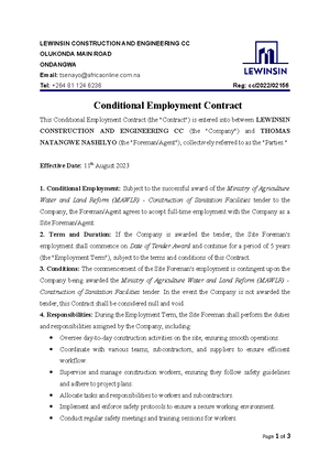 LCE CC Bid Securing Declaration - Appendix to Bid Submission Form Bid ...