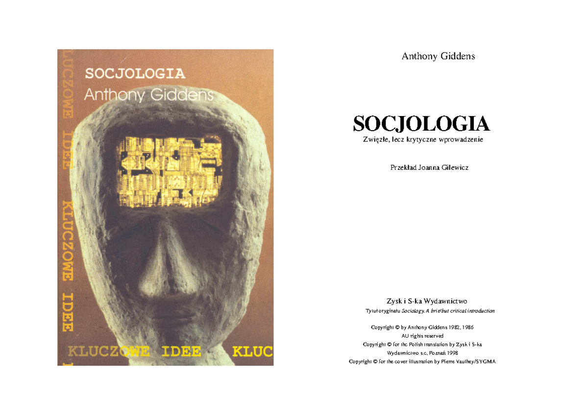 Anthony Giddens Socjologia Nowe Wydanie Pdf www.studocu.com