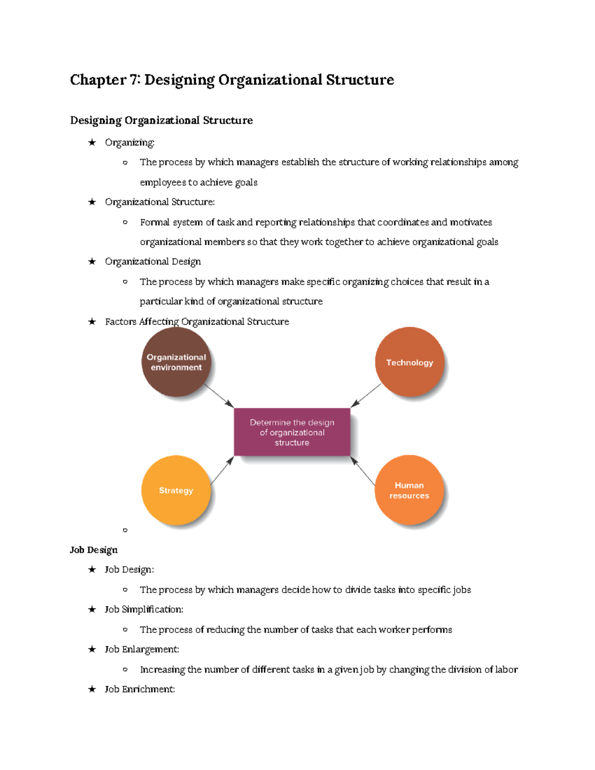 Chapter 7 Designing Organizational Structure - Chapter 7 Designing ...