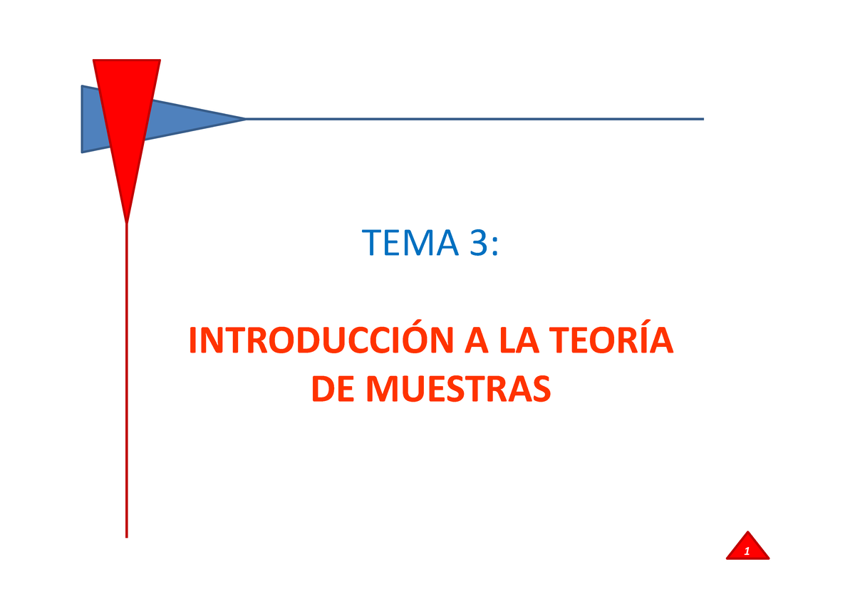 Presentación Muestreo Tema 3 IntroducciÓn A La TeorÍa De Muestras IntroducciÓn Definiciones 