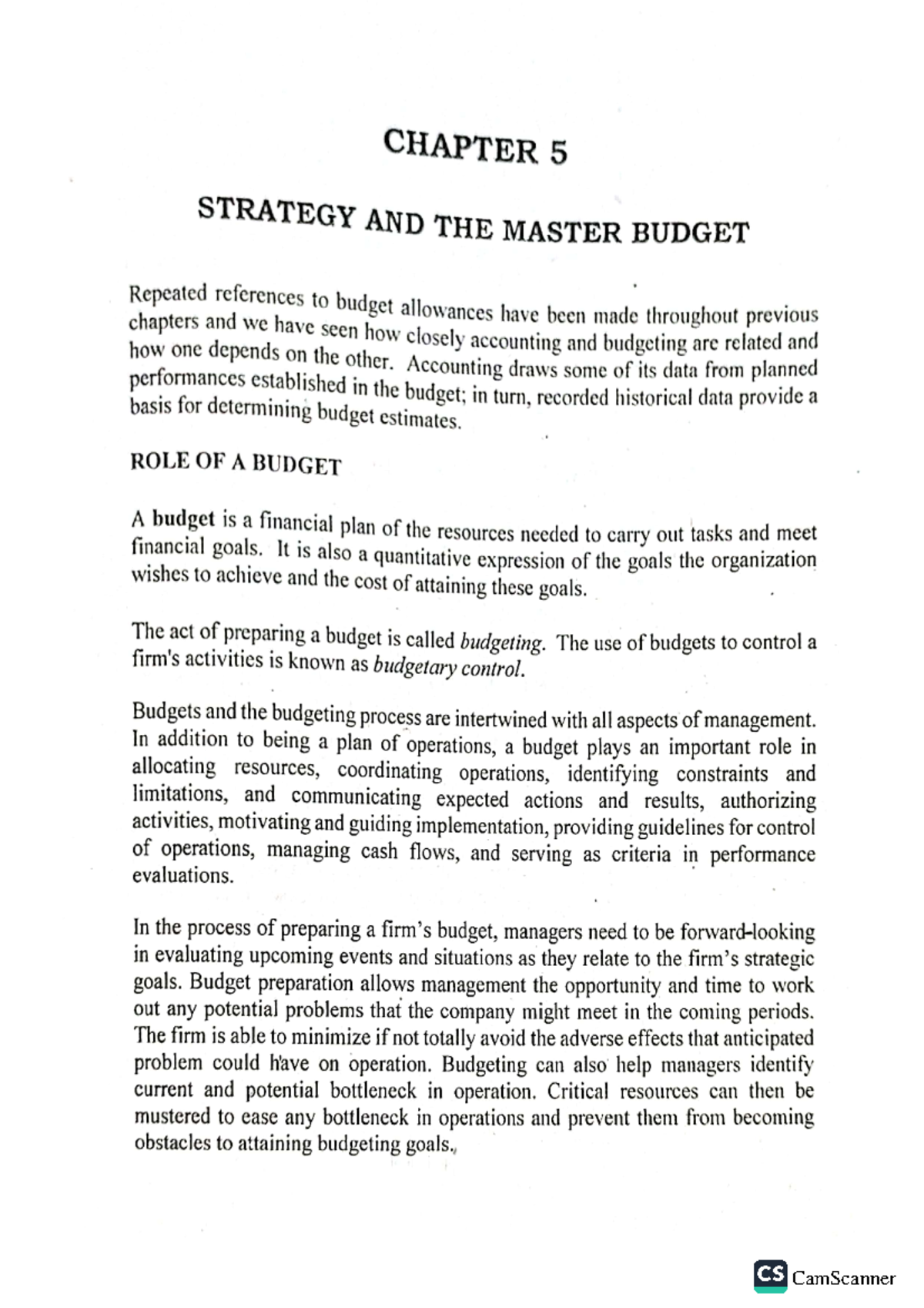 Financial Planning Budget Cabrera - BS Accountancy - Studocu