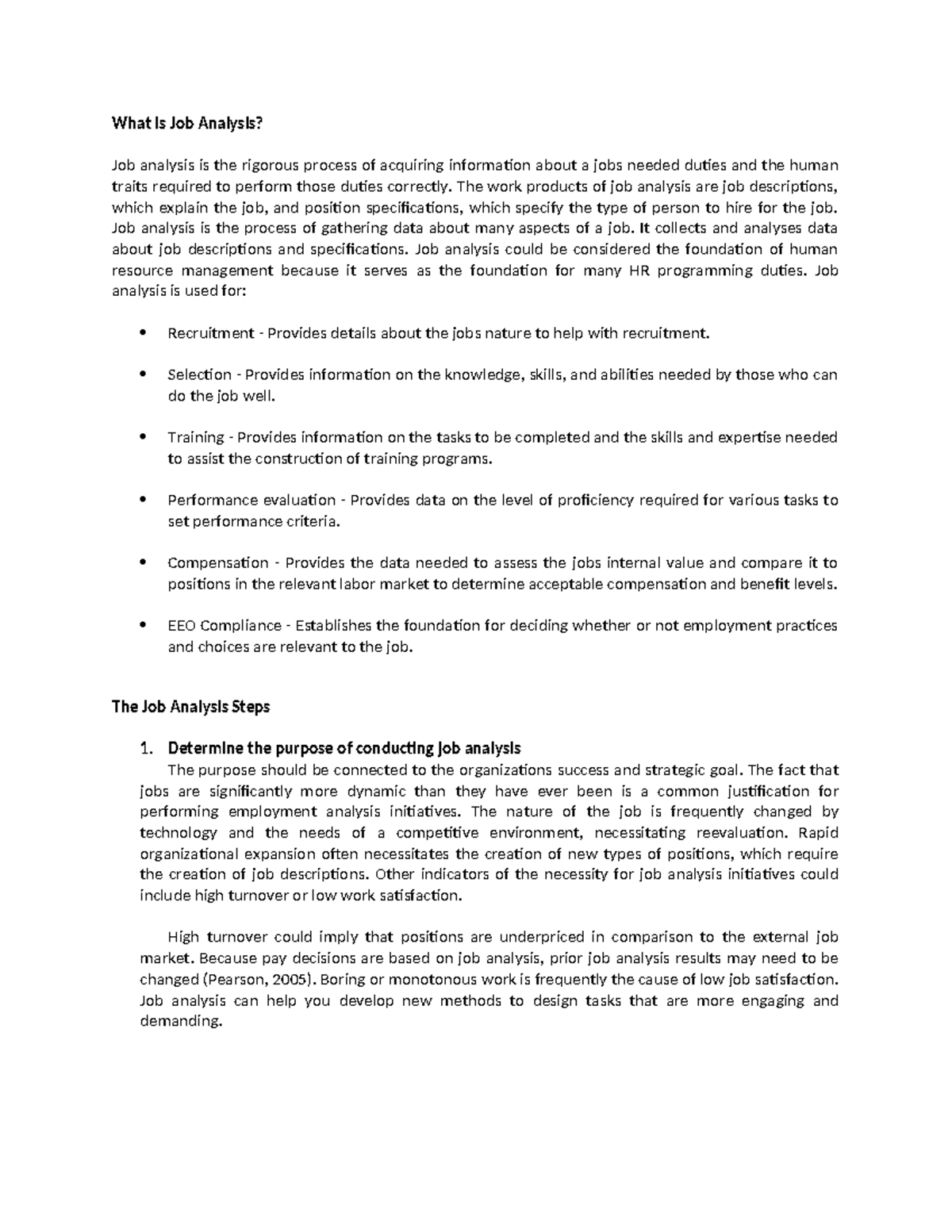What is Job Analysis - What is Job Analysis? Job analysis is the ...