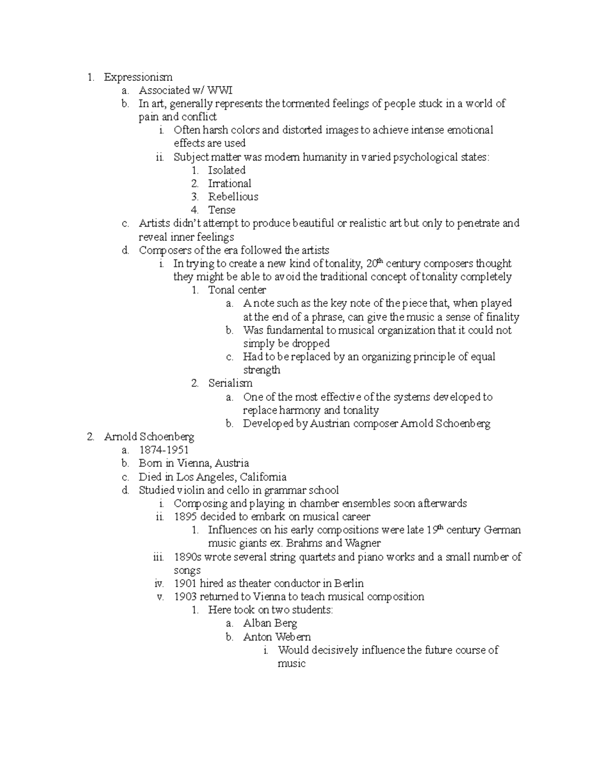 29. Germanic Expressionism and the Development of Serialism - 1 ...