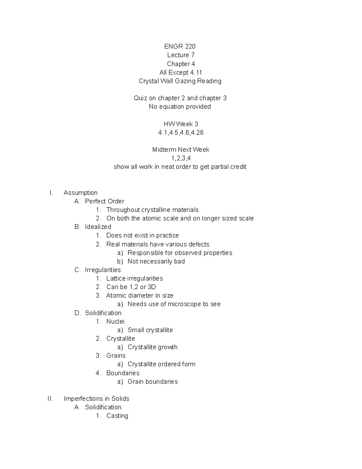 Lecture 7 - Chapter 4 - ENGR 220 Lecture 7 Chapter 4 All Except 4 ...