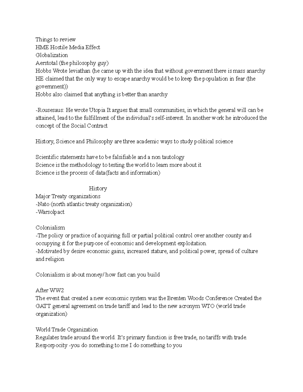 Lecture Notes 6 - Things to review HME Hostile Media Effect ...