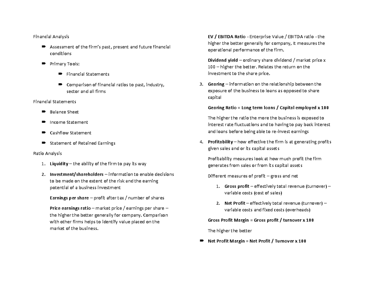 Reviewer Beaccting 3 that's all Financial Analysis Assessment of