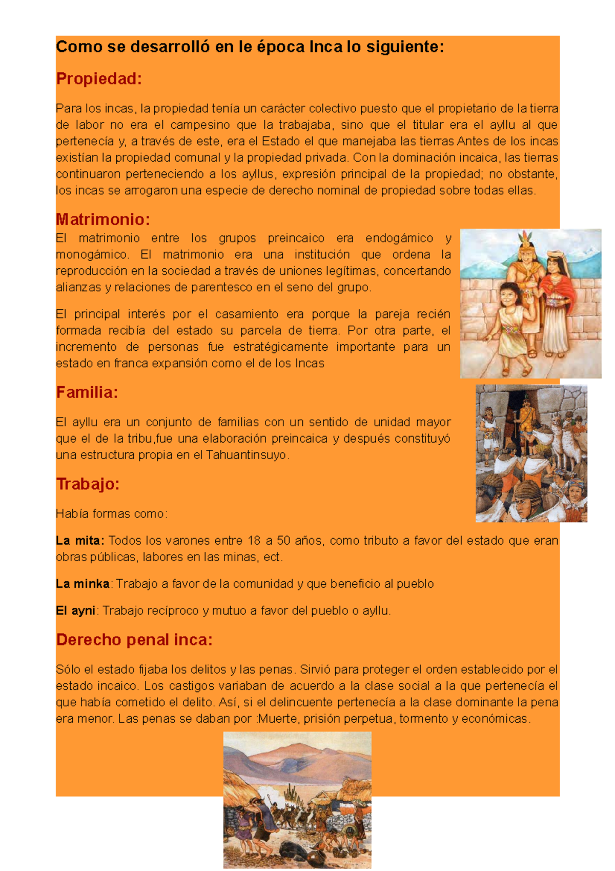 Epoca inca en el peru - Como se desarrolló en le época Inca lo ...