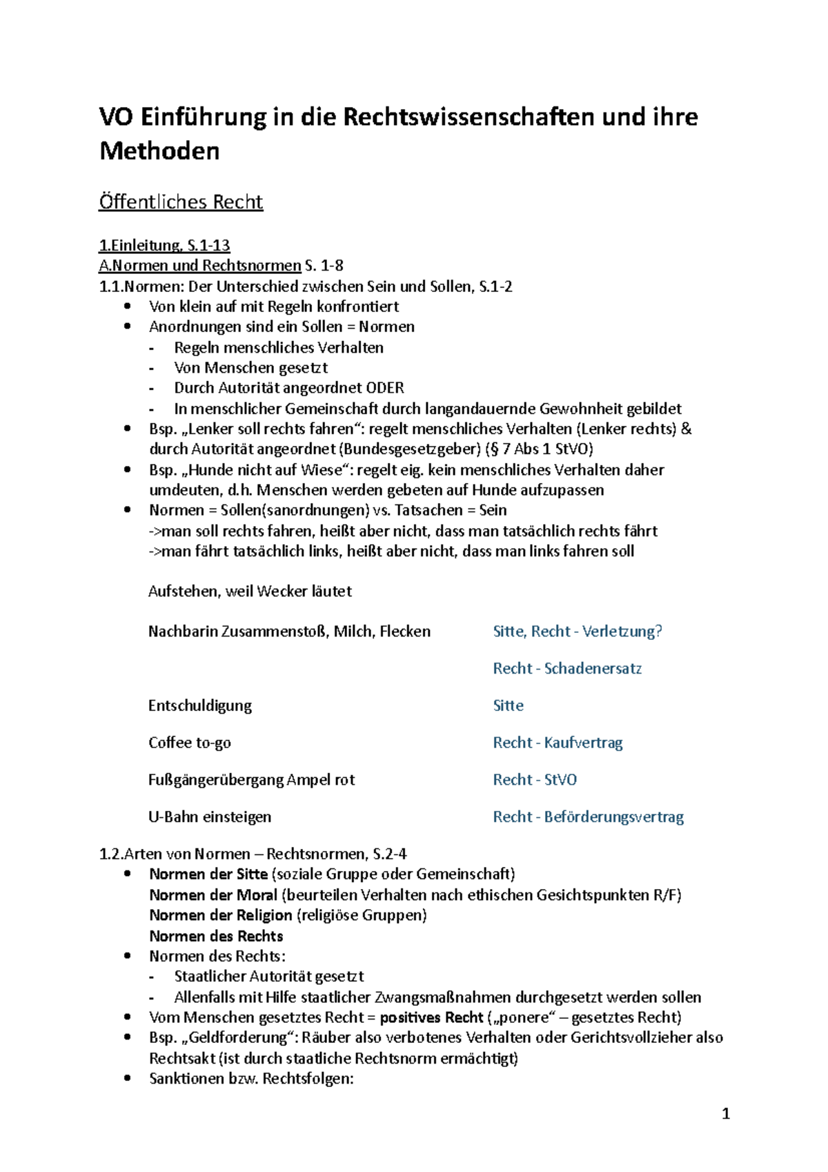 Steop ÖR Zusammenfassung - VO Einführung in die Rechtswissenschaften ...