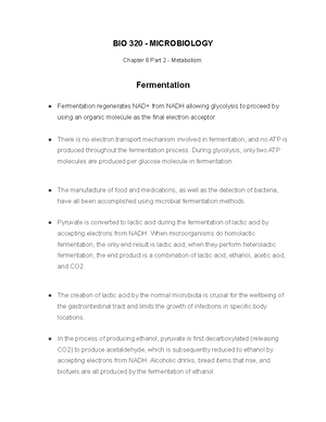 BIOL 320 Chapter 11 - BIO 320 - MICROBIOLOGY Chapter 11 - Mechanisms of ...