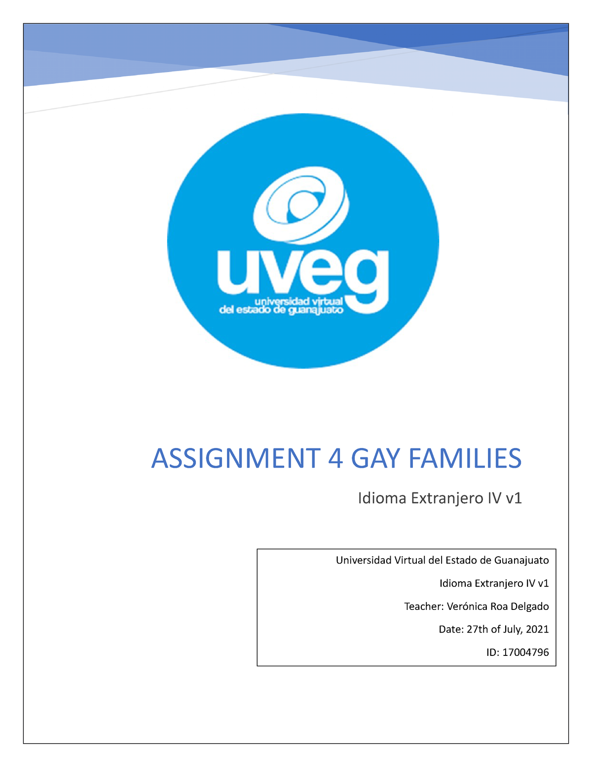 assignment 4 gay families conclusion
