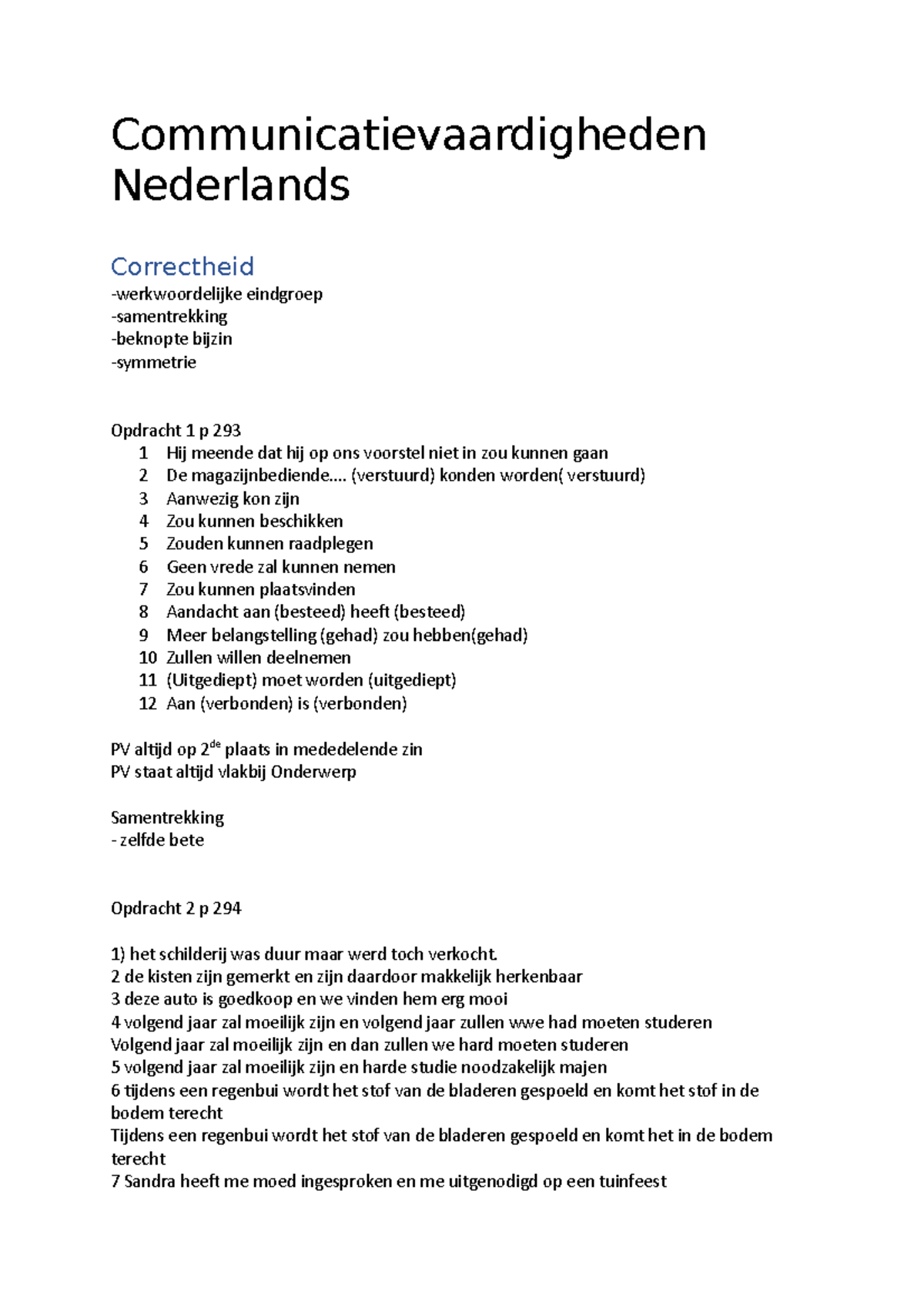 Hoofdstuk 4 en oefeningen - Communicatievaardigheden Nederlands ...