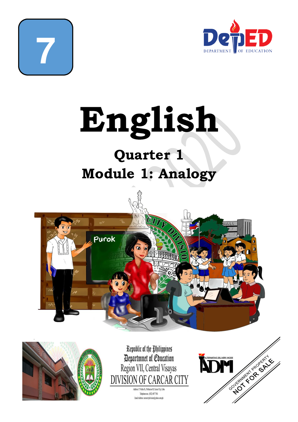 Copy Of English-7 SLM Q1 M1 V1 - ####### I 7 English Quarter 1 Module 1 ...