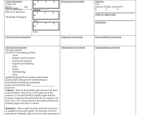 NURS2320 - Class Worksheet - Student Name ...