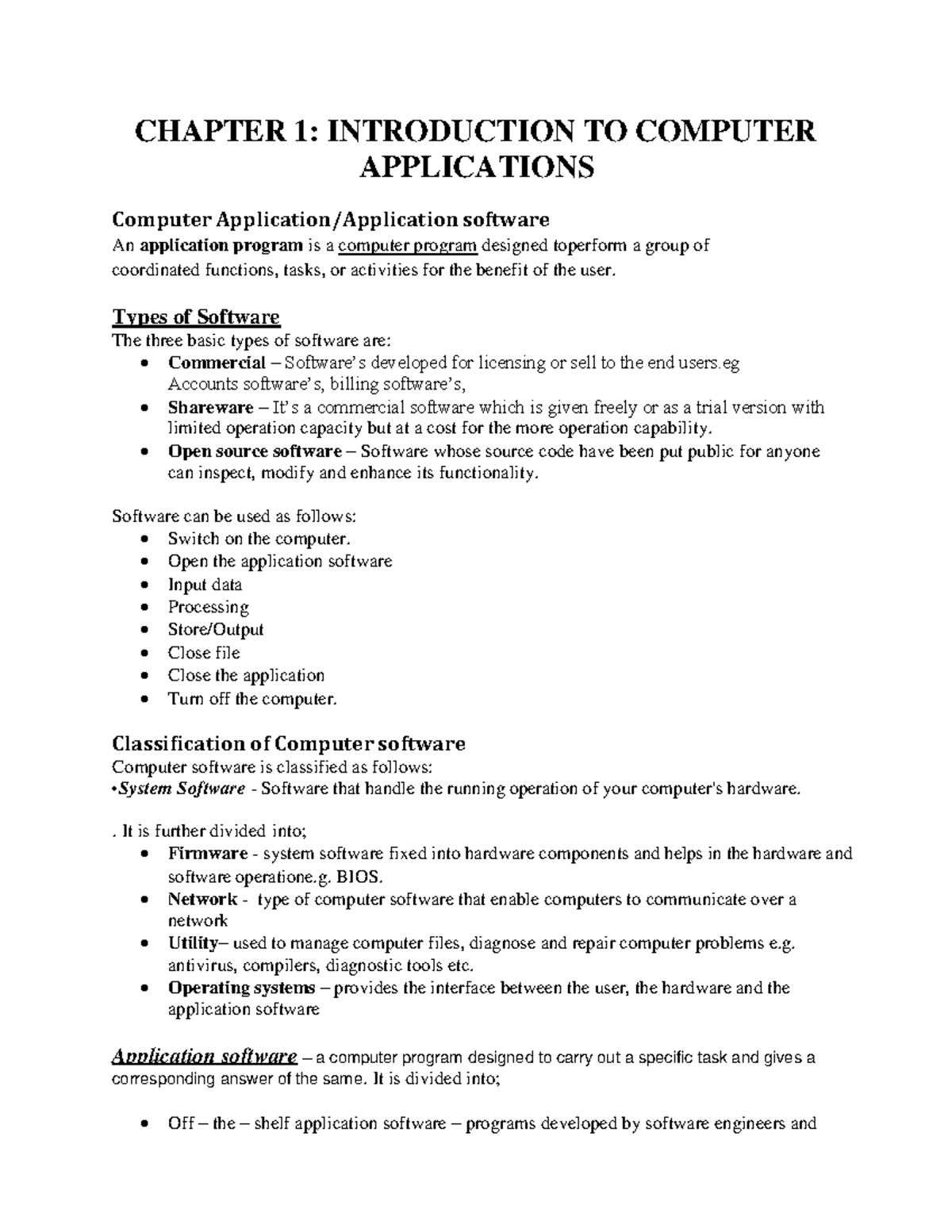 Chapter 1 - use for you benefits - CHAPTER 1: INTRODUCTION TO COMPUTER ... image.