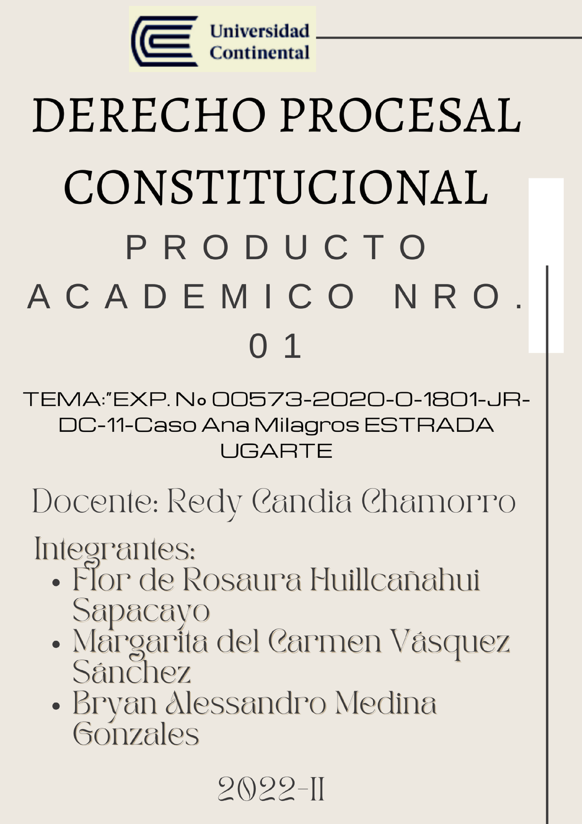 PA 01 Derecho Constitucional - SENTENCIA: Img.lpderecho/wp- - Studocu