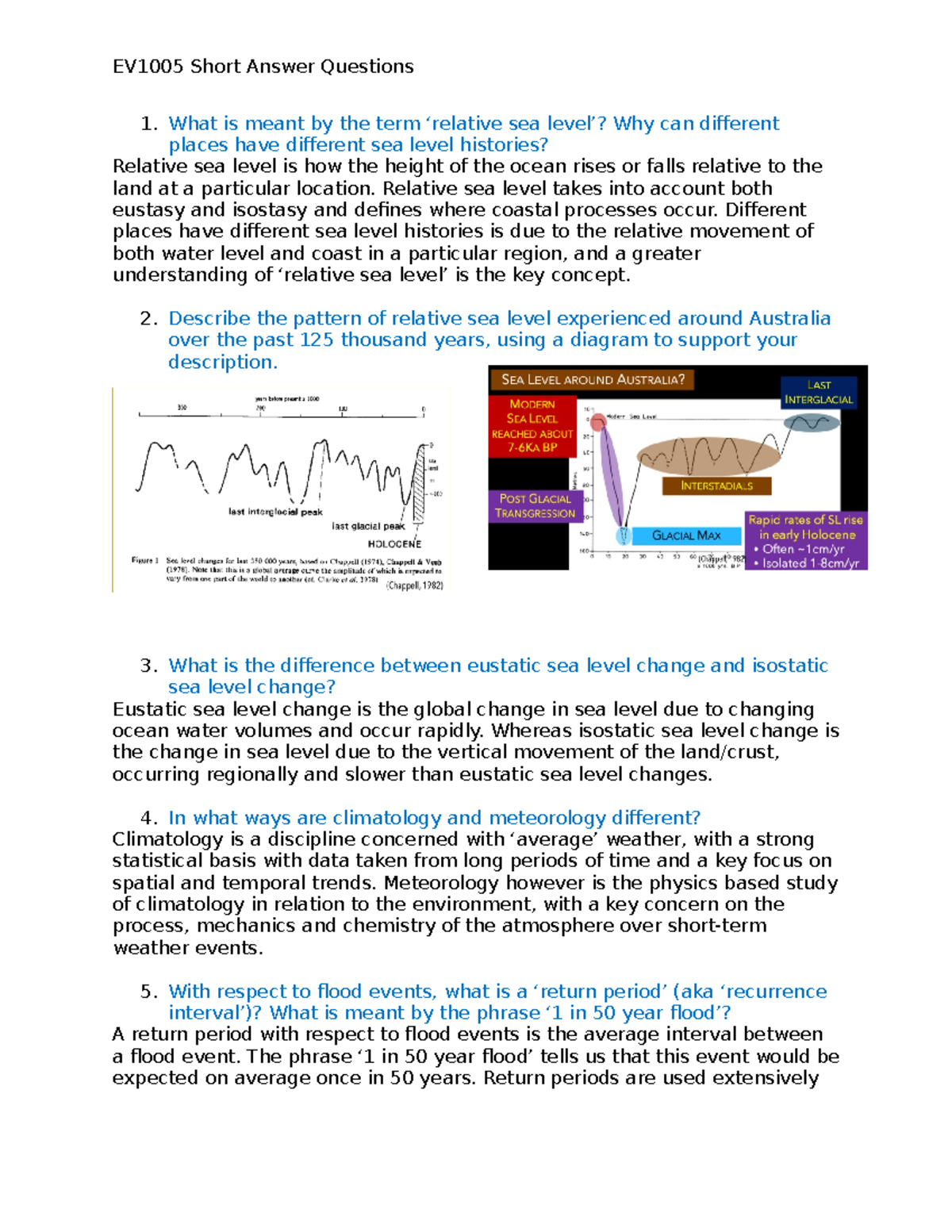 case study #1 keeping up with the sea level