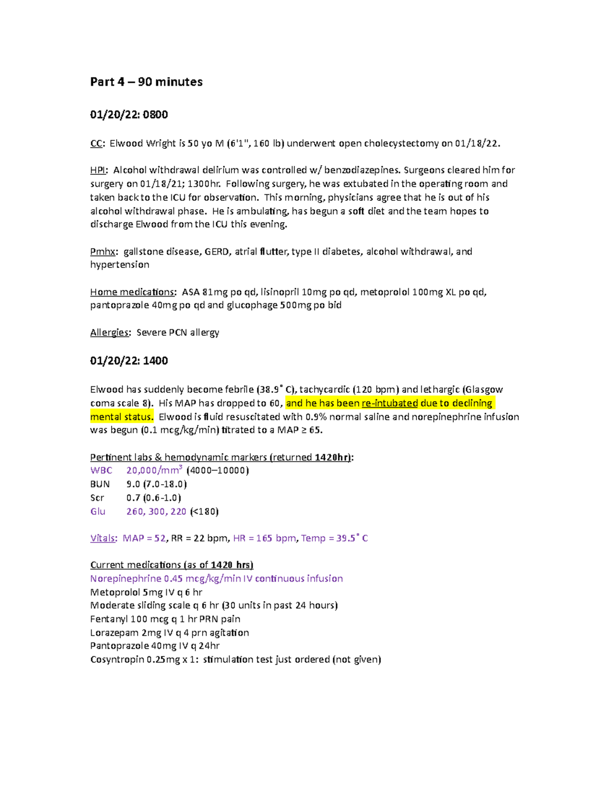 PBL2022 Part 4 - Assessing a patients needs as they are being treated ...