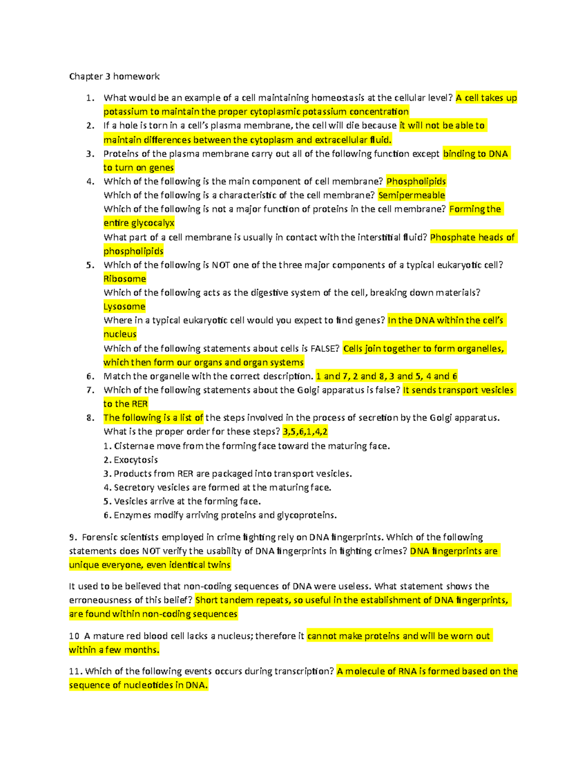 Chapter 3 homework - Chapter 3 homework What would be an example of a ...
