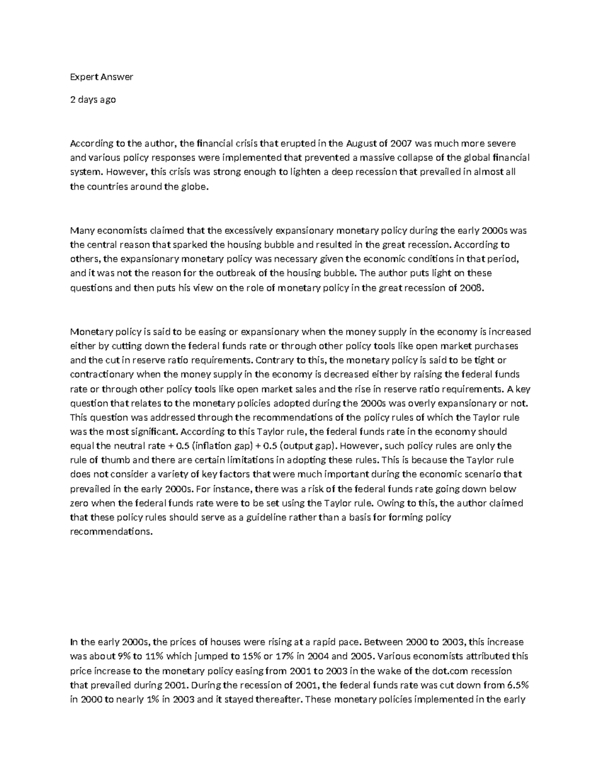 Expert answer for the written assignement unit 2 - Expert Answer 2 days ...