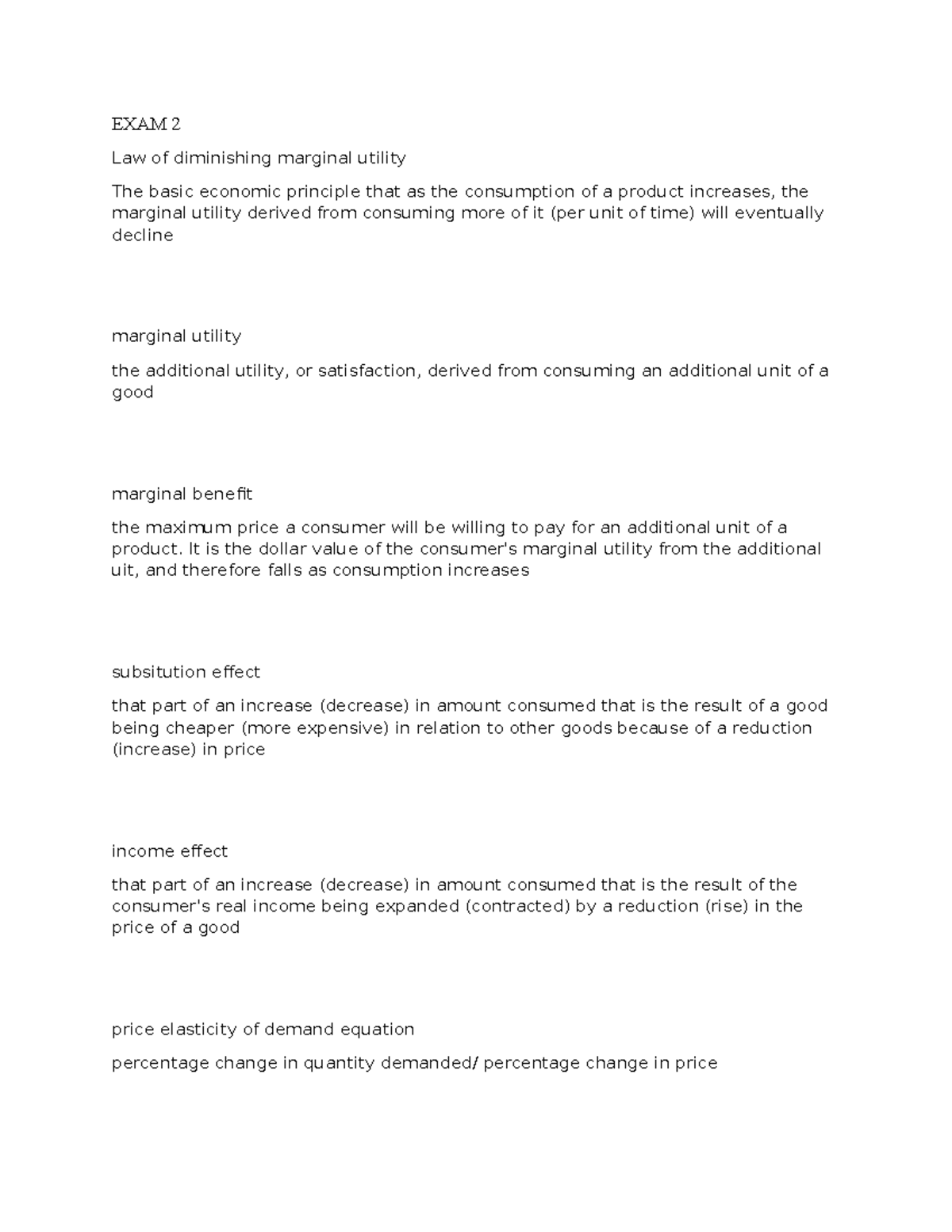 ECO 2023 EXAM 2 Guide - Summary Principles of Economics (Micro) - EXAM ...
