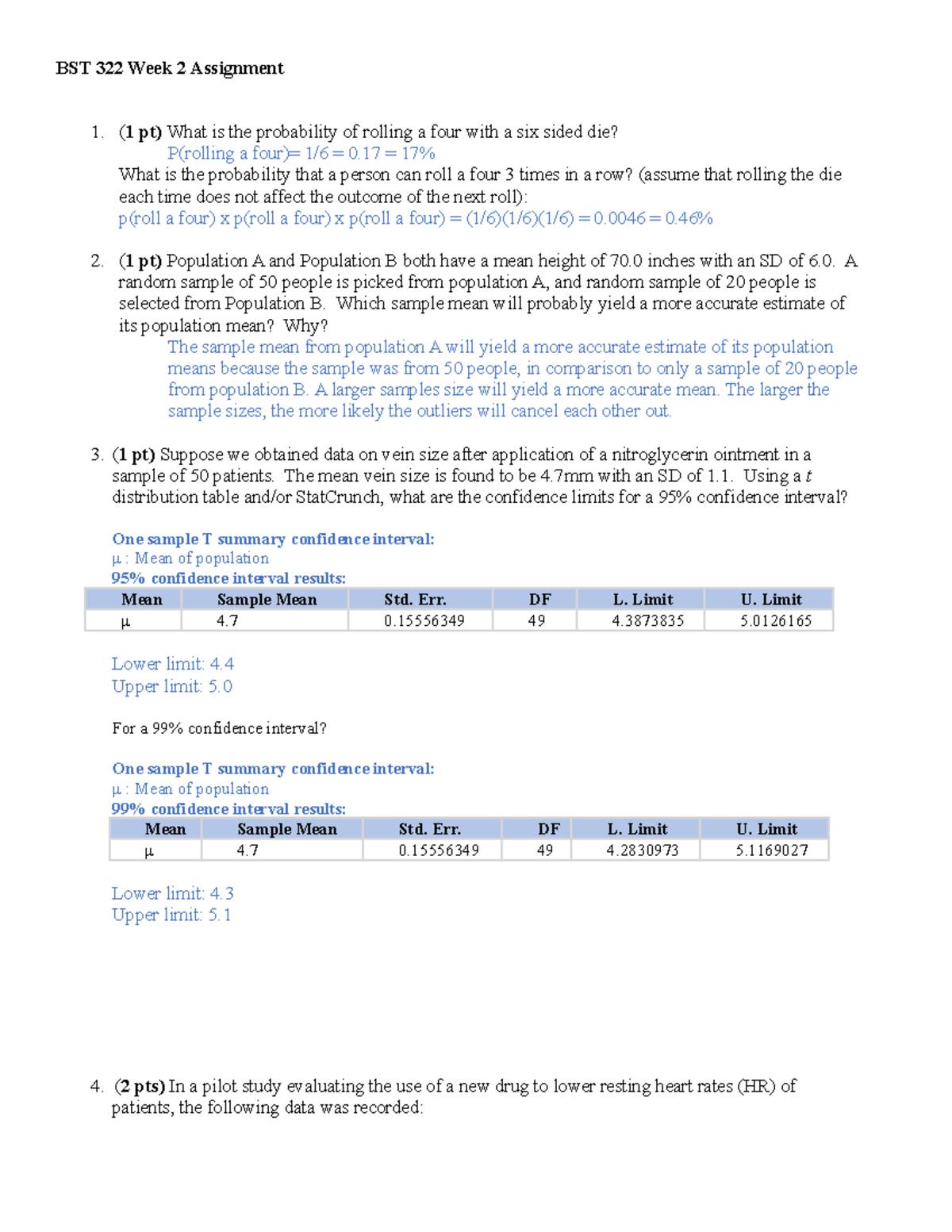 Week 2 Assignment BST 322 - ( 1 Pt) What Is The Probability Of Rolling ...